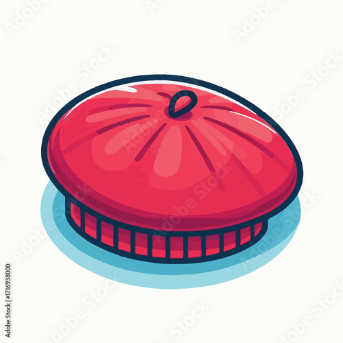 beret, fashion, hat, cap, isolated, head, accessory, background, white, wear, man, french, vintage, cartoon, vector, style, design, france, freedom, illustration, artist, army, traditional, headgear, 