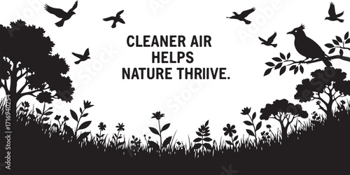 Cleaner air nature thrive birds trees