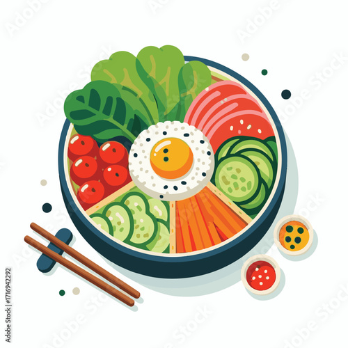 bibimbap, food, asian, delicious, cuisine, dinner, healthy, vegetable, meal, korean food, bowl, cooking, gourmet, egg, korean, rice, beef, lunch, meat, spicy, fresh, carrot, dish, traditional, sauce, 