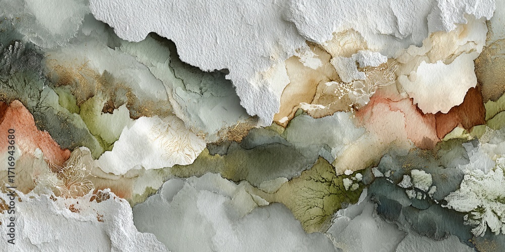 Obraz premium Abstract Watercolor Hope Background for Mental Wellness