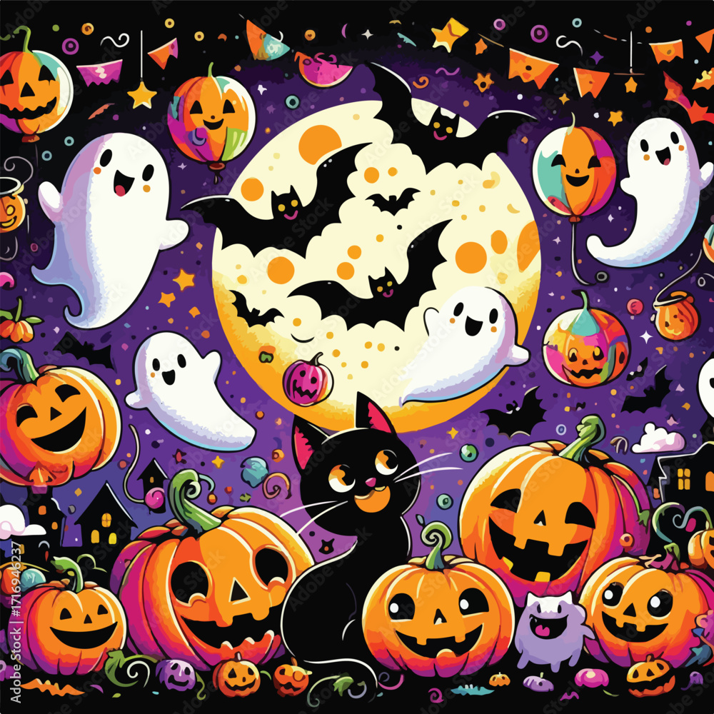 Obraz premium Halloween image vector