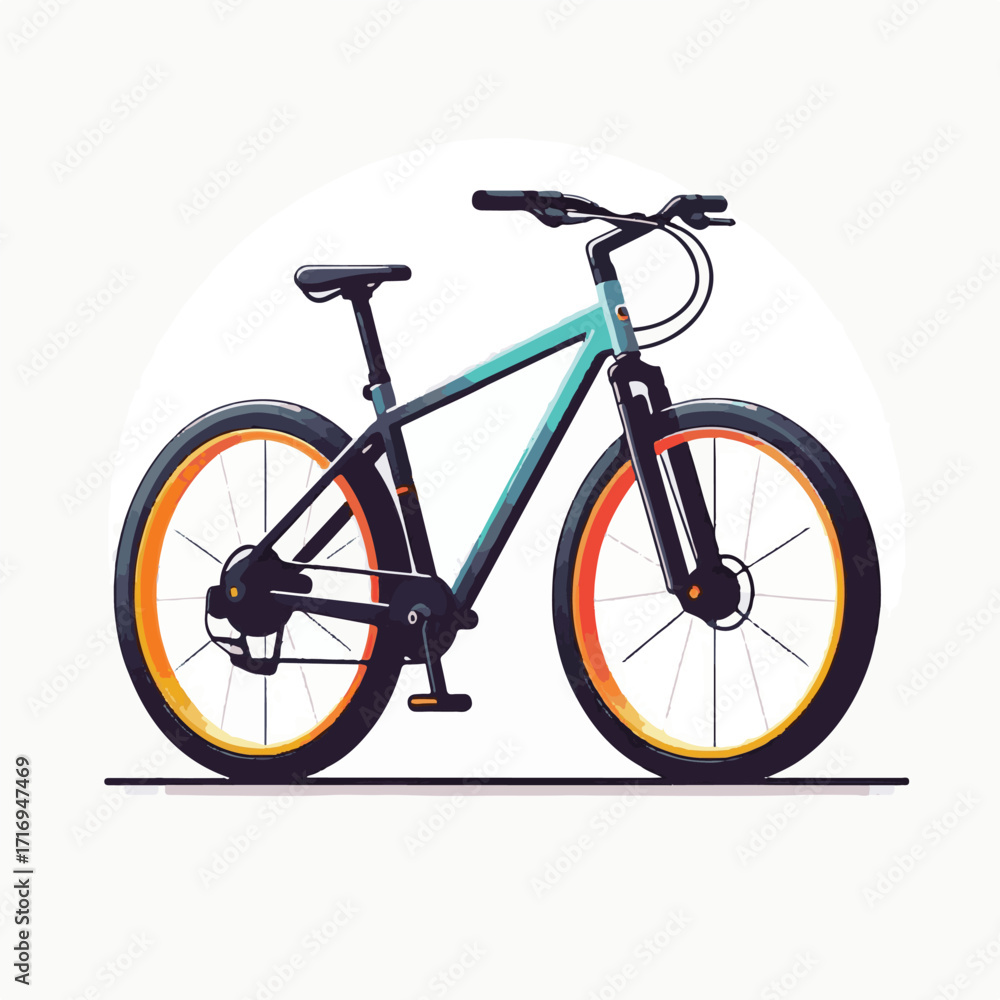 Obraz premium bicycle, bike, vector, illustration, ride, isolated, activity, cycle, sport, outdoor, transport, graphic, people, healthy, design, fitness, leisure, active, biking, cyclist, transportation, lifestyle,