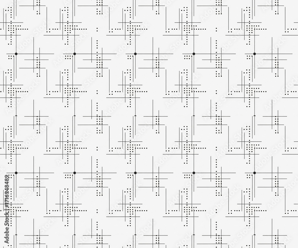 Obraz premium Minimal Japanese Geometric Seamless Pattern