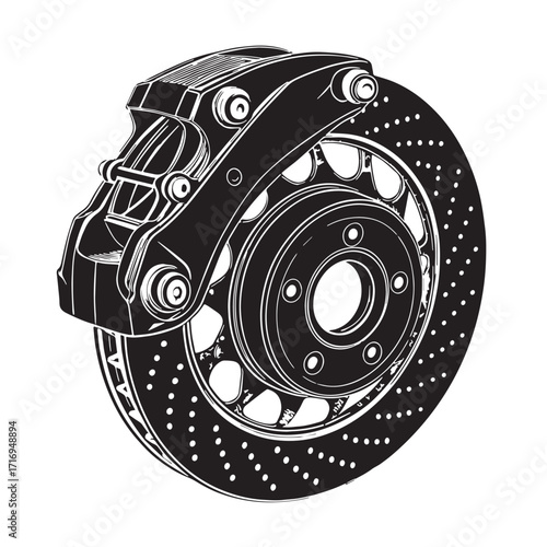 Black calipers Silhouette Vector, High Quality Illustration on White Background