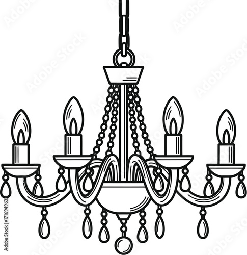 Elegant chandelier with five lights and crystal pendants a classic design for luxurious interiors and sophisticated lighting solutions for homes
