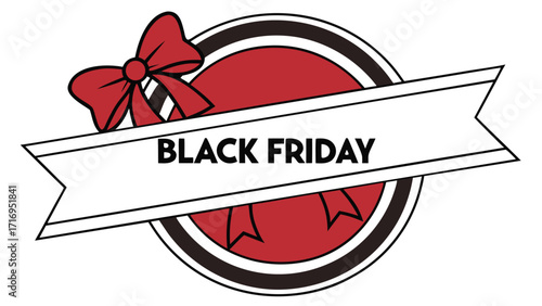Whimsical Animal Illustration for Black Friday Sale Promotion with Bold Colors