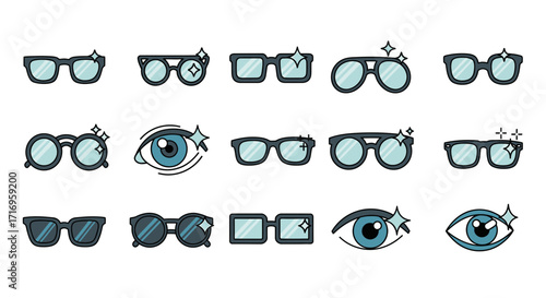 Eyeglasses and Eyes A Collection of VisionRelated Illustrations.