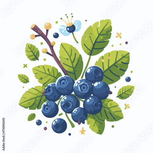 fresh, bilberry, berry, blueberry, background, food, blue, ripe, leaves, healthy, fruit, raw, dessert, delicious, sweet, closeup, juicy, huckleberry, white, tasty, wild, diet, organic, ingredient, gro