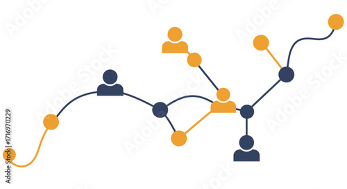 Seamless Digital Wealth: Vibrant Flat Design Vector for Modern Investor Journey