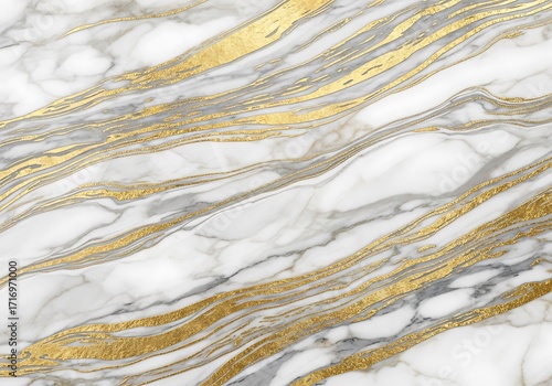 Elegant marbled texture with shimmering gold veining background image