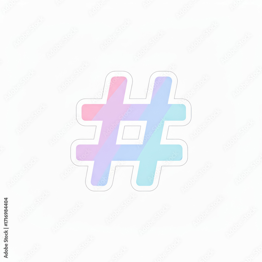 Obraz premium Hashtag Icon