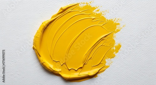 Wallpaper Mural Abstract Yellow Paint Texture Vibrant Bold Artistic Stroke Torontodigital.ca