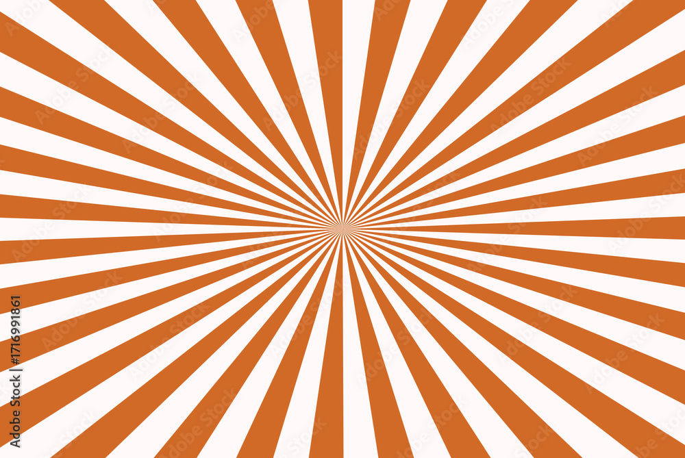 Fototapeta premium Snow color and Chocolate color Sunburst for the background. Flag of japanese.