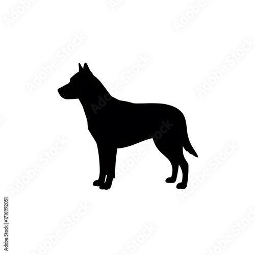 black dog silhouette