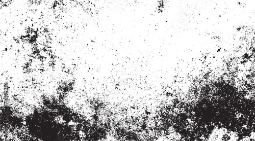 Dirty or dust film grain speck grit grunge overlay on white background grain noise  gritty noise grain background. Speckle grit white dust retro grainy pattern overlay. Rough distress grung  vector 