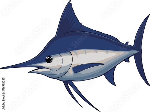 カジキマグロのイラストのイラスト