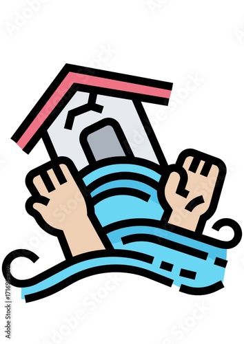 illustration of a man holding a bottle of water