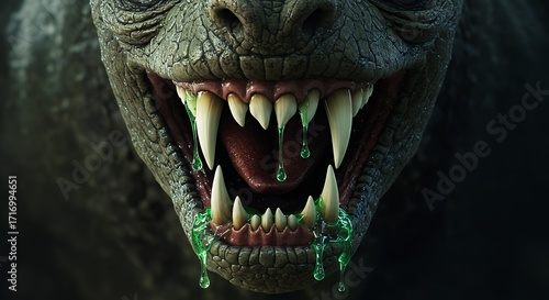 Ferocious creature mouth
