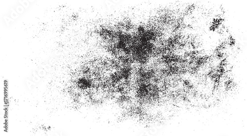 Grunge dotted stone backdrop. Sand specks, speckles, granules grunge texture background vector with vintage dot effect, a black and white vector of a white background