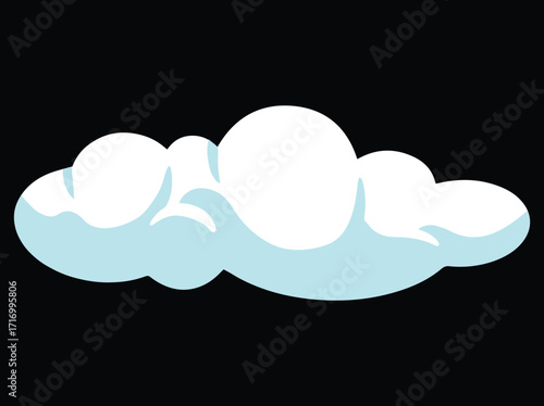 White Cloud Texture Background Illustration
