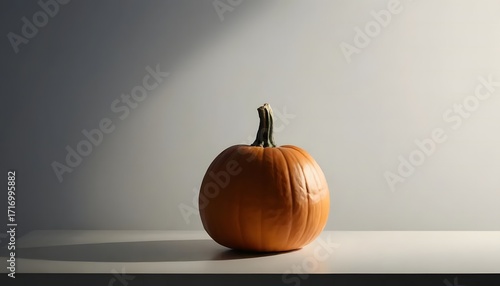 Simple, Elegant Pumpkin Still Life Under Soft Light