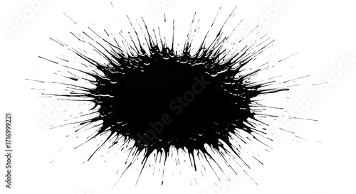 Wallpaper Mural Black Ink Splash High Resolution Grunge Texture Artistic Splashes Design Element Torontodigital.ca