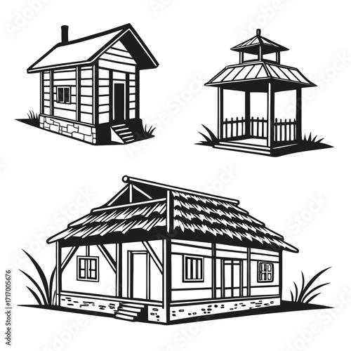 Rustic Structures Silhouette Collection house cabin