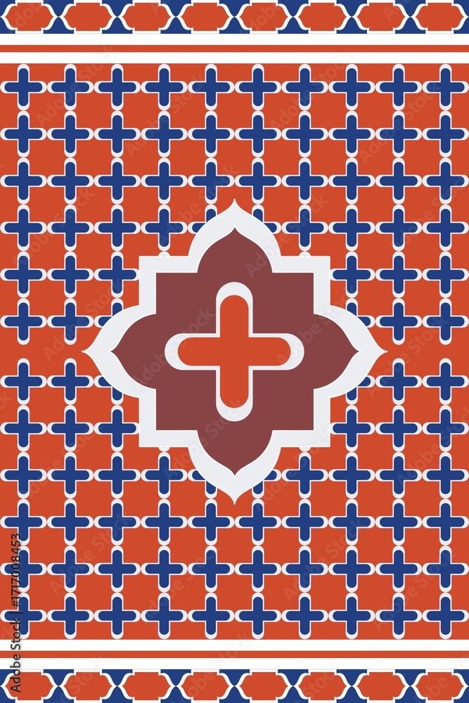 Obraz premium Abstract Ethnic Art, Geometric Design, Tribal Seamless Patterns, Fabric Patterns, Print Patterns, Art, Covers, Prints, Wallpaper, Carpet Design, Patterns on Products.