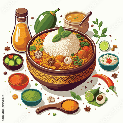 chicken, asian, dinner, spicy, basmati, food, cooked, cuisine, biryani, biriyani, arabic, healthy, dish, rice, background, indian food, indian, india, fresh, lunch, delicious, meal, masala, kabsa, fri