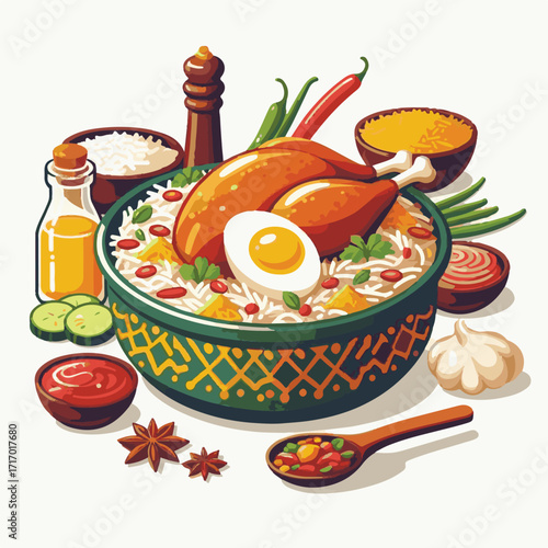 chicken, asian, dinner, spicy, basmati, food, cooked, cuisine, biryani, biriyani, arabic, healthy, dish, rice, background, indian food, indian, india, fresh, lunch, delicious, meal, masala, kabsa, fri