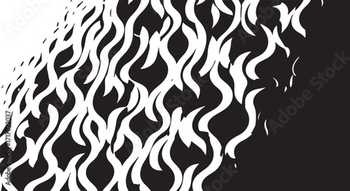 Abstract woven texture pattern dynamic flowing design silhouette