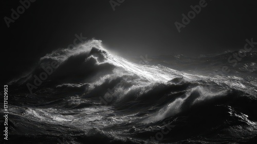 Monochrome Majesty - A Dramatic Cloudscape in Black and White.