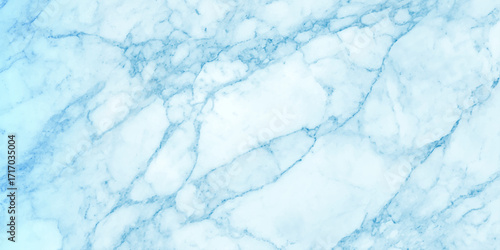 soft Blue marble surface with rough texture, deep white veins, Processed collage of luxury light sky blue marble texture. Background for banner.