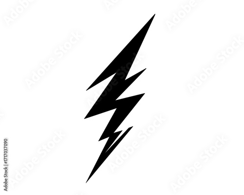lightning logo icon, vector illustration
