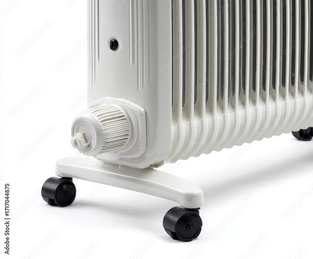 Fototapeta premium A close-up shot of an oil heater showcasing its design and functionality