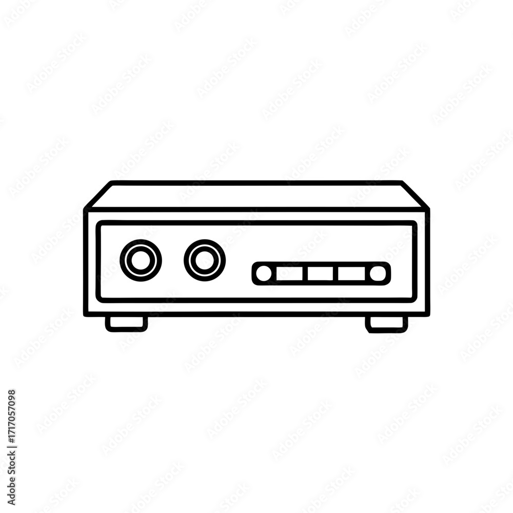 Fototapeta premium av receiver icon isolated on white