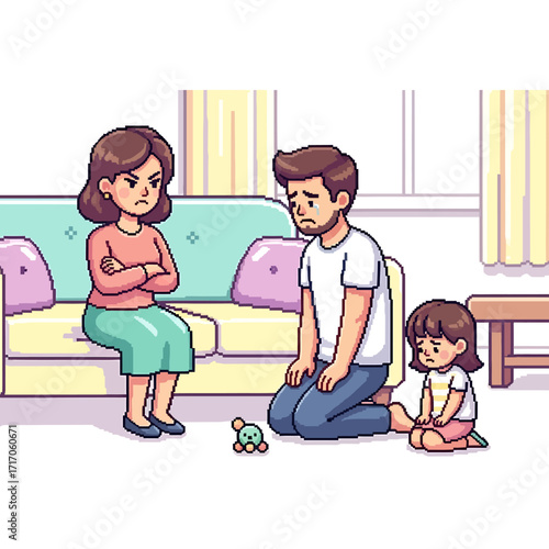 Family Conflict A Depiction of Marital Issues Affecting a Child