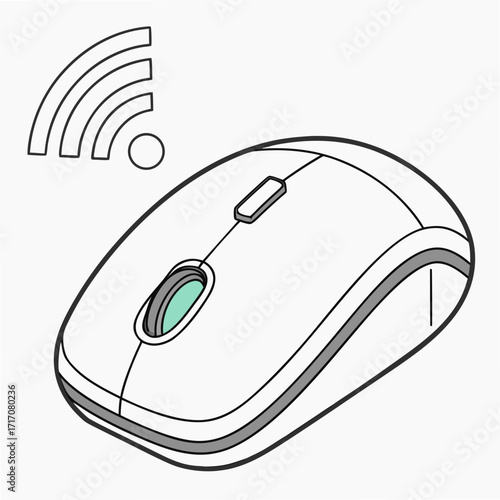 Wireless Computer Mouse with Wi Fi Signal technology