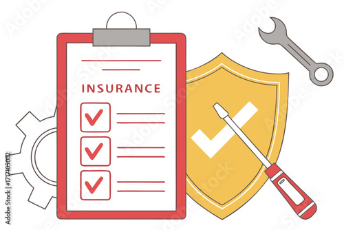 Secure your future with comprehensive insurance planning checklist and protective shield icon