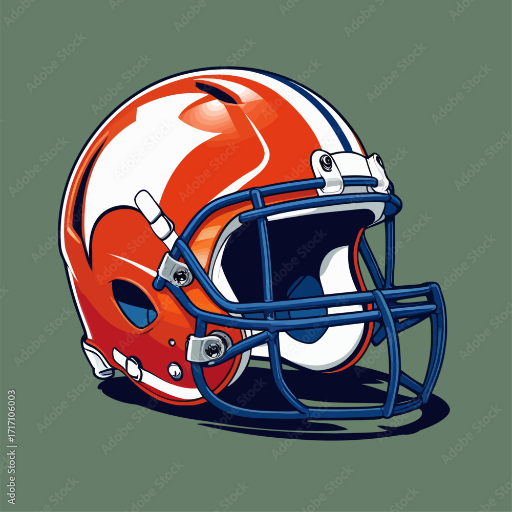 Fototapeta premium american football helmet vector