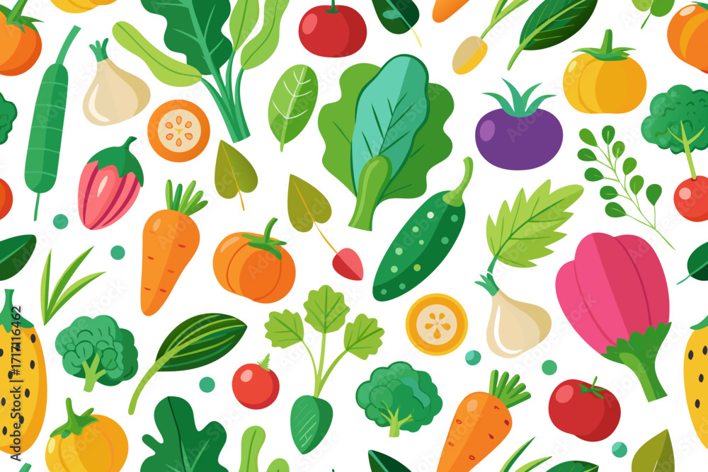 Obraz premium seamless background with vegetables