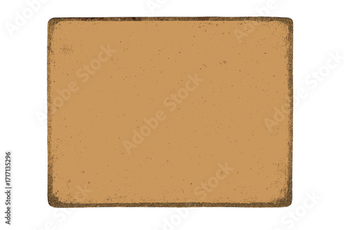 Vintage grunge background with grainy craft paper texture, aged distressed worn paper vector illustration, rustic retro design with rough edges and faded spots, textured old paper surface