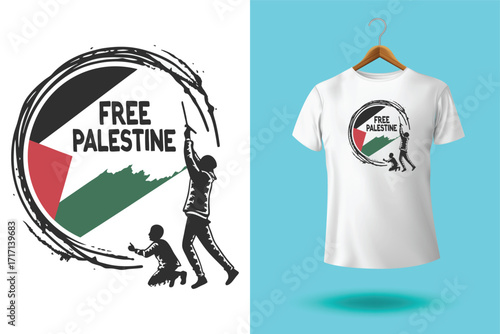Stop Genocide Of Palestinians Palestine T-Shirt Design