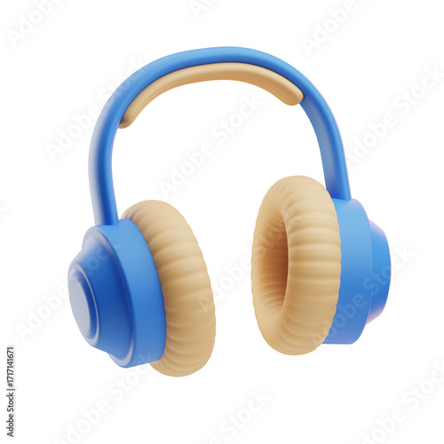 Colorful headphones ideal for digital content, music branding, tech marketing, and engaging web design in entertainment and lifestyle industries.