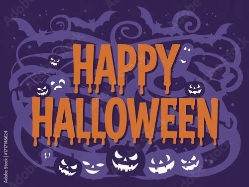 Happy Halloween letters 