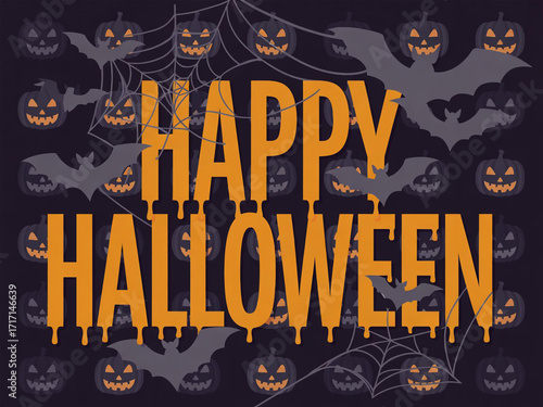 Happy Halloween letters 