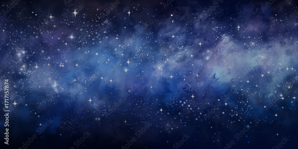 Fototapeta premium a brilliant starlit sky; the view from outside a solar system