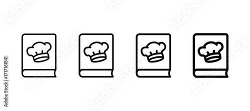 Recipe Book Multiple Line Icon Element