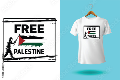 Palestine watermelon, map and olives with Arabic and English calligraphy vector, T-shirt design