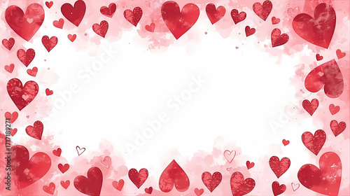 valentine background with hearts